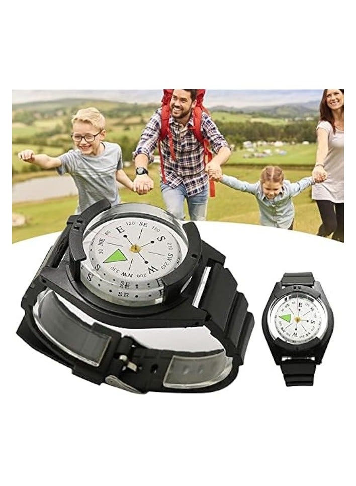 erorex Wrist Orienteering Compass Hiking Backpacking Compass Waterproof Wrist Compass Camping Survival Compass Navigation Tool for Hiking Camping  - Image 3