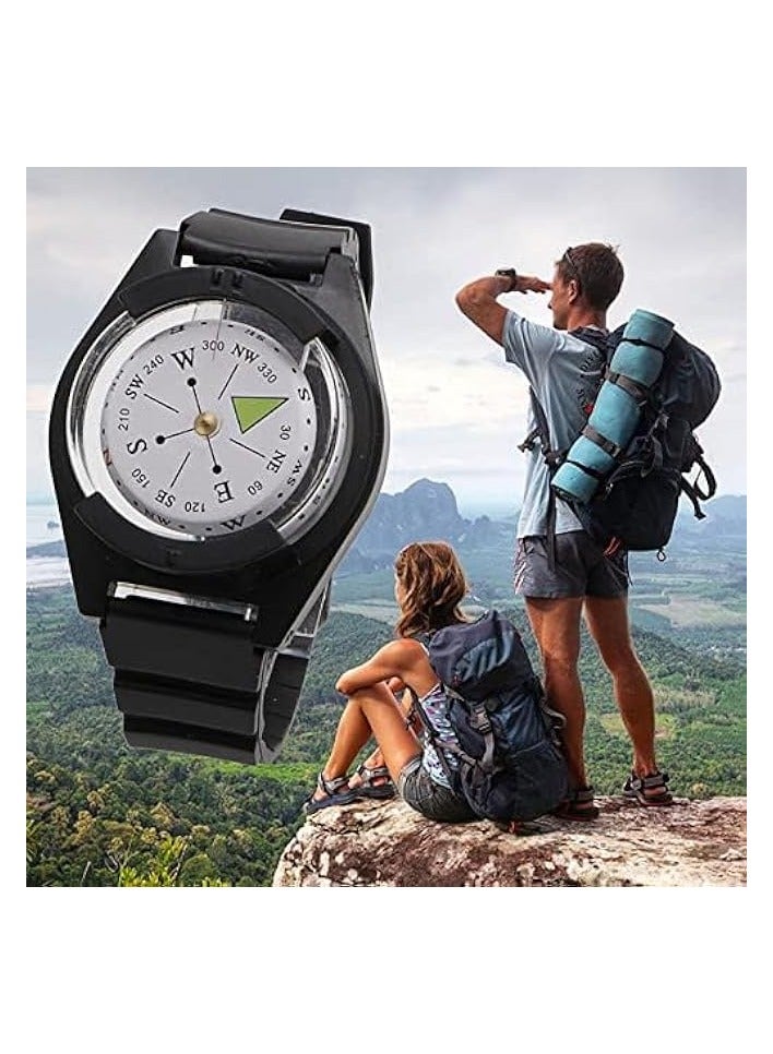 erorex Wrist Orienteering Compass Hiking Backpacking Compass Waterproof Wrist Compass Camping Survival Compass Navigation Tool for Hiking Camping  - Image 2