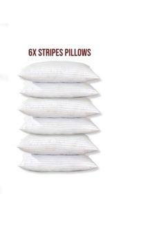 Comfy COMFY SOFT & LUXURIOUS HYPOALLERGENIC 50 X 75CM HOTEL QUALITY STRIPE SET OF 6 PILLOW SET  - Image 2