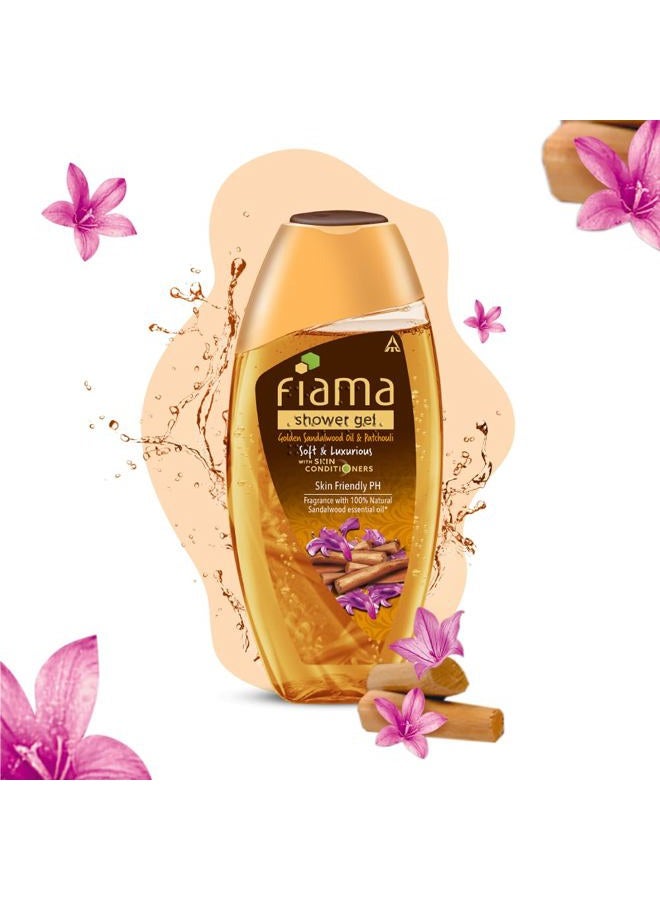 Fiama Body Wash Shower Gel Golden Sandalwood Oil and Patchouli, 250ml, Body Wash for Women & Men with Skin Conditioners for Soft and Luxurious Skin, Suitable for All Skin Types - Image 4