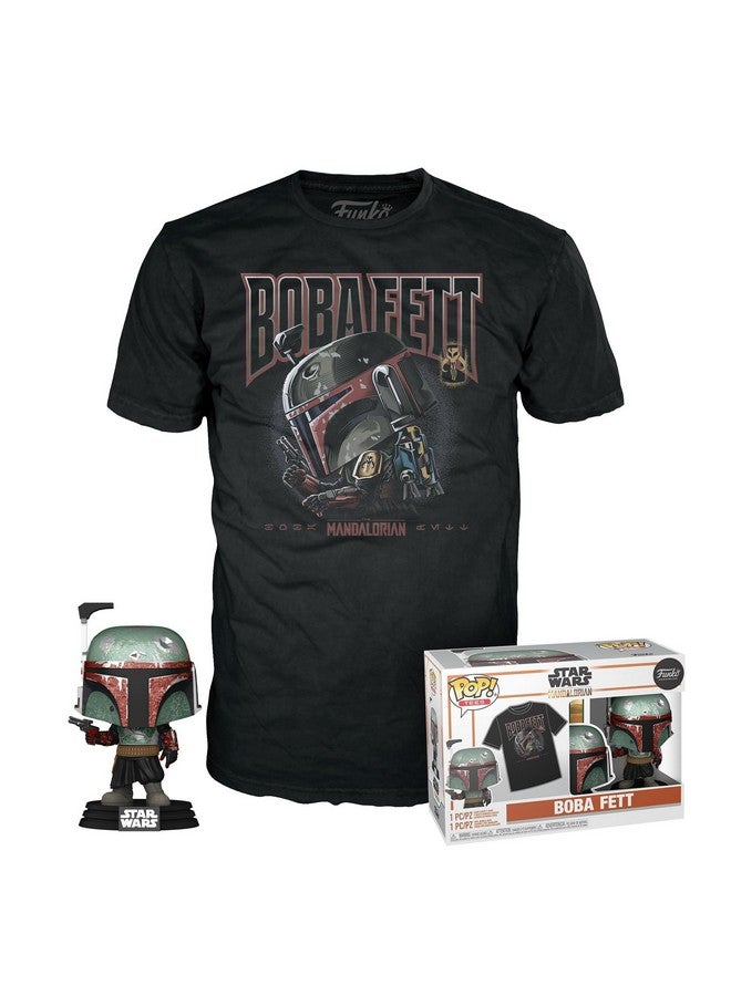 Funko Funko & TEE: SW - Boba Fett - XL - Star Wars - T-Shirt - Clothes with Collectable Vinyl Figure - Gift Idea - Toys and Short Sleeve Top for Adults Unisex Men and Women - Official Merchandise  - Image 1