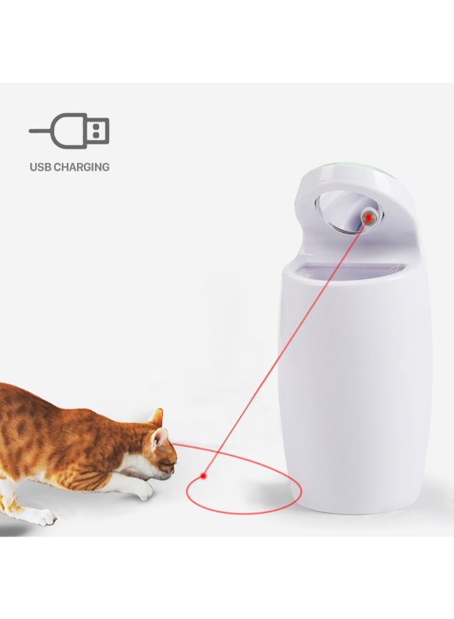 إسكدنيا لعبة مطاردة الضوء التفاعلية ذاتية الدوران للقطط أخضر/أبيض 14.3 x 6.5 x 6.5سم - Image 4