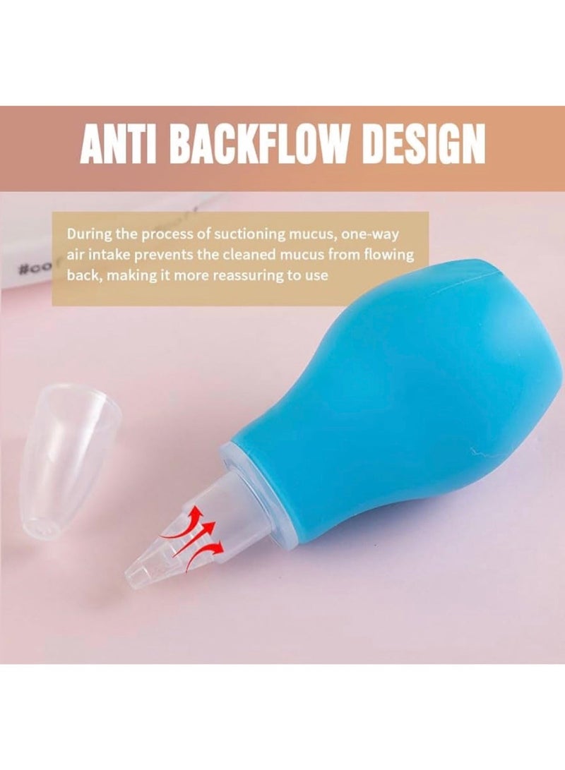 CleanWave - The Pure Effect Gentle Blue Baby Nasal Aspirator – Safe & Soft Nose Cleaner for Infants & Toddlers | Easy Manual Squeezer for Stuffy Noses - Image 2