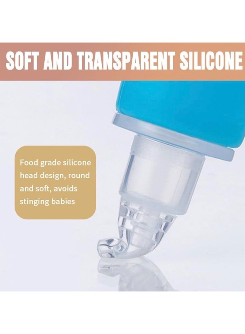 CleanWave - The Pure Effect Gentle Blue Baby Nasal Aspirator – Safe & Soft Nose Cleaner for Infants & Toddlers | Easy Manual Squeezer for Stuffy Noses - Image 3