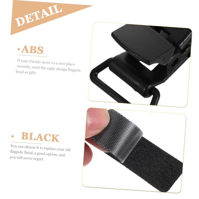 Plastic Windproof Spring Toggle Garden Flag Clips Set for Outdoor Yard and Fence - Image 4