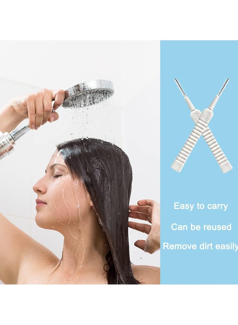 فرش تنظيف فوهات رأس الدش 30 قطعة، فرش تنظيف لتجنب انسداد فتحات المياه الصغيرة، فرشاة بشعيرات من النايلون - Image 2