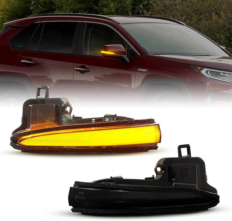 QASULER Dynamic Amber Mirror Turn Signal Light - Image 3