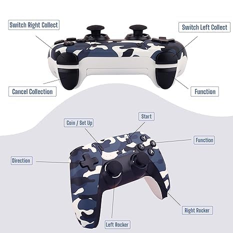 Voila M22 Special Edition Retro Gaming Console – Dual 2.4G Wireless Controllers, 1080P HD Output, CE/ROHS/BIS Certified (Multi-Color) - Image 2