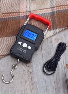 WeiHeng Mini Electronic Weighing Scale - 50kg/5g with Backlight LCD and Hanging Hook for Travel Luggage  - Image 1