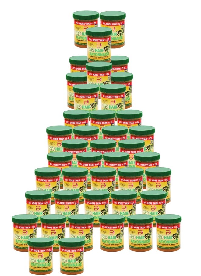 PYRON 42 Pieces Hair Mayonnaise Treatment for Weak & Damaged Hair with Olive Oil 500grams  - Image 1