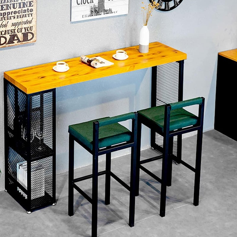 INDIDECOR INDIDECOR 94804 High Chair 2Pack Kitchen Bar Front Desk Tables Chairs Lounge Waist Stool Bar Cafe Restaurant Japanese Wrought Iron Chair Green  - Image 5