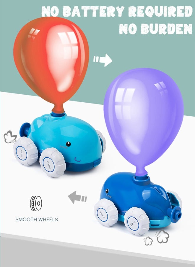 GROIC Dolphin Balloon Launcher & Powered Car Toy Set Aerodynamic Cars Racers Party Supplies Preschool Educational Science Stem Toys with Manual Balloon Pump for Kids - Image 3