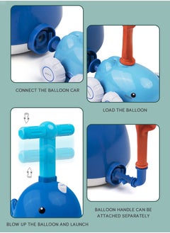 GROIC Dolphin Balloon Launcher & Powered Car Toy Set Aerodynamic Cars Racers Party Supplies Preschool Educational Science Stem Toys with Manual Balloon Pump for Kids  - Image 5