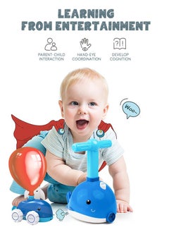 GROIC Dolphin Balloon Launcher & Powered Car Toy Set Aerodynamic Cars Racers Party Supplies Preschool Educational Science Stem Toys with Manual Balloon Pump for Kids  - Image 2