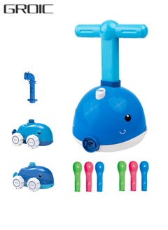GROIC Dolphin Balloon Launcher & Powered Car Toy Set Aerodynamic Cars Racers Party Supplies Preschool Educational Science Stem Toys with Manual Balloon Pump for Kids  - Image 1