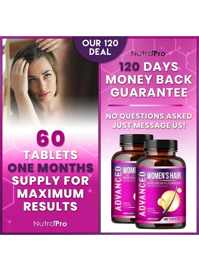 NutraPro Hair Growth Vitamins For Women - Hair Vitamins For Thinning Hair For Women .Regrow & Regrowth Hair Supplement With DHT Blocker,Biotin & Saw Palmetto For Women.Volumize,Thicker,Longer Hair. - Image 5