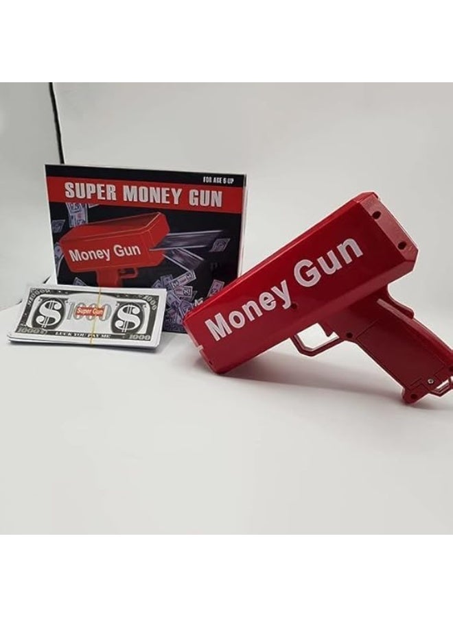 WAHA TOYS Money Gun Toy Cash Shooter – Automatic Fake Money Dispenser for Parties, Events & Fun – High-Speed Motor, Smooth Shooting, Includes Prop Money, Party Play Toy for Kids & Adults - Image 2