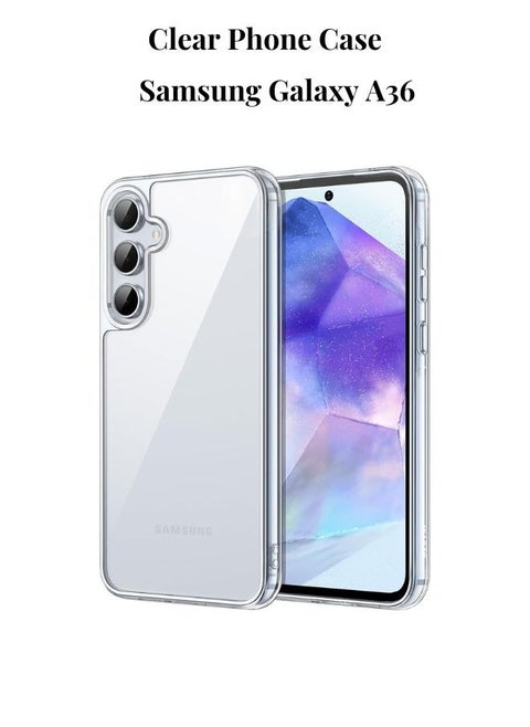 Crystal Clear Thermoplastic Polyurethane Back Case Cover for Samsung Galaxy A36