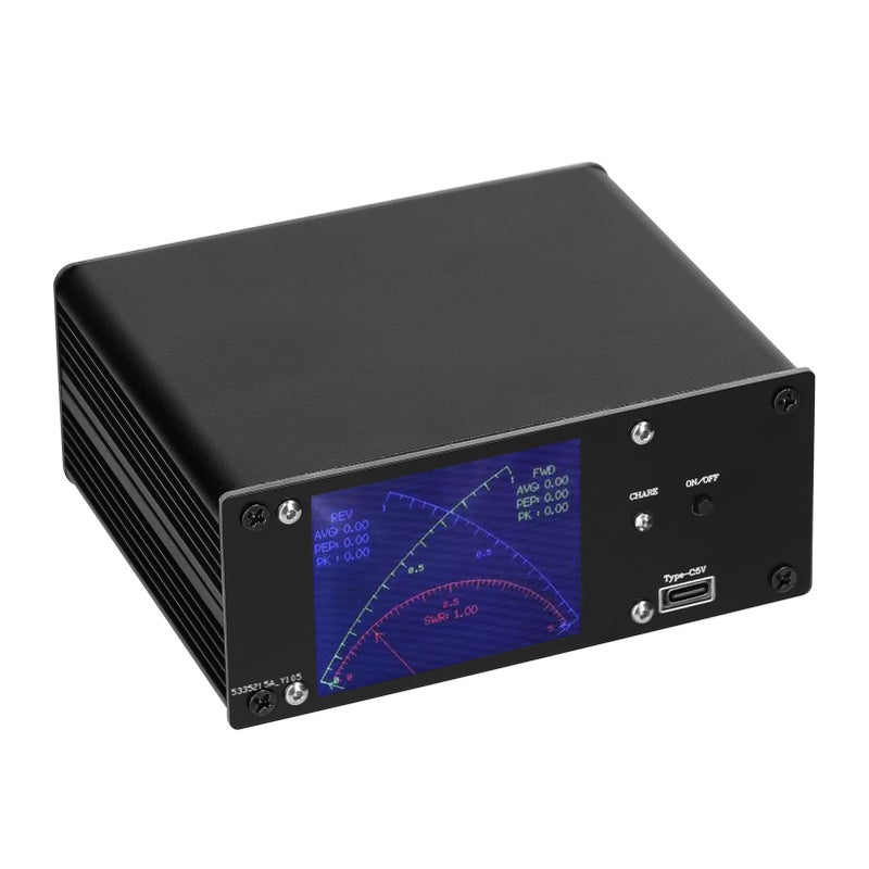 0.4MHz-60MHz 0.1mW-1KW Standing Wavemeter 2.4inch TFT Touching Display SWR PWR Short Waves Meters Power Watt Meter - Image 2