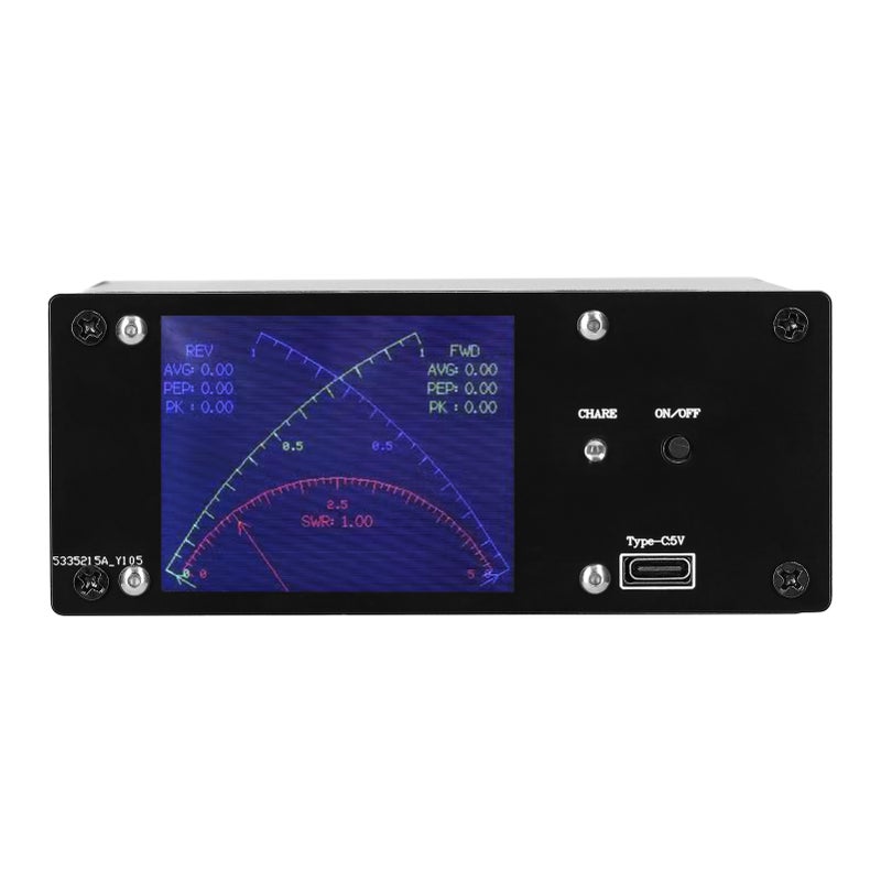 0.4MHz-60MHz 0.1mW-1KW Standing Wavemeter 2.4inch TFT Touching Display SWR PWR Short Waves Meters Power Watt Meter - Image 3