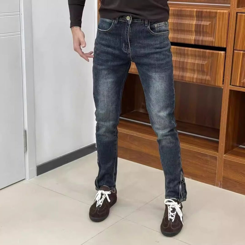 Unisex Classic Denim Jeans Loose Fit Daily Outdoor Wear - Image 4