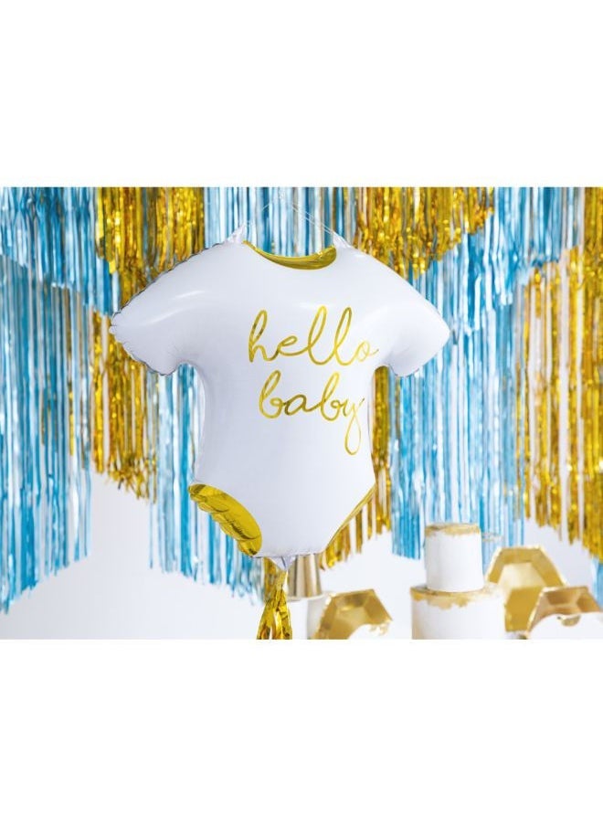 PartyDeco Foil balloon Baby romper - Hello Baby, 51x45cm, white - Image 2