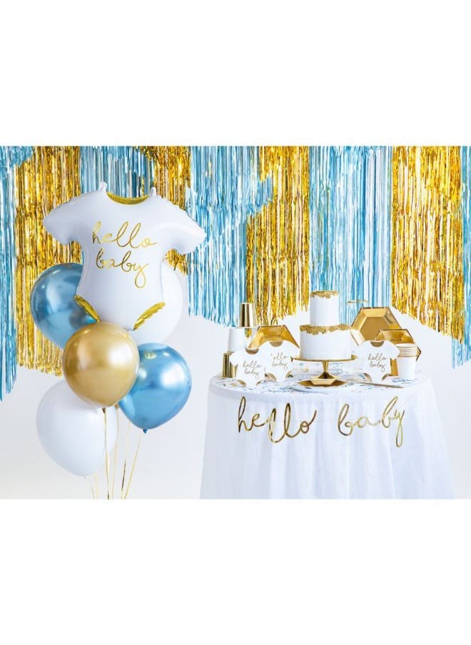 PartyDeco Foil balloon Baby romper - Hello Baby, 51x45cm, white - Image 3