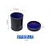 RERIVER PU Leather Dice Cup with Lid Blue Velvet Interior Quiet Dice Shaker Cup Including 6 BlueTranslucent Dice for LiarsFarkleYahtzee Games 1 Pack - Image 4