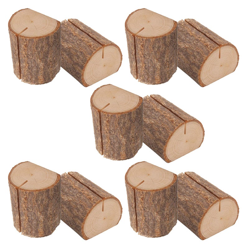 Large Horizontal Wood Table Number Holders Stands For Wedding Name Cards Memos Photos - Image 2