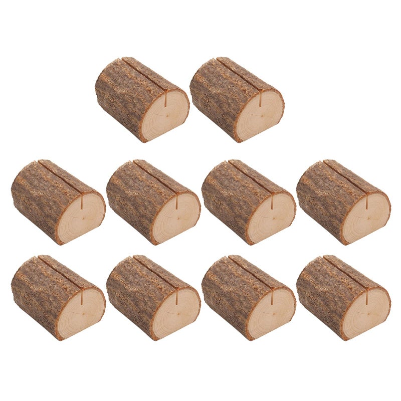 Large Horizontal Wood Table Number Holders Stands For Wedding Name Cards Memos Photos - Image 5