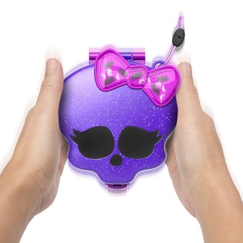 Polly Pocket مجموعة ألعاب بولي بوكيت مونستر هاي مع 3 دمى ميكرو و 10 ملحقات، تفتح على مدرسة ثانوية، لعبة سفر قابلة للجمع مع تخزين - Image 4