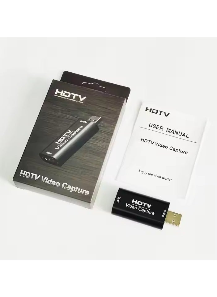 Generic - HDMI Video Capture Card HD 1080P Video Record via DSLR,Camcorder,Action Cam,Support Broadcast Live Streaming- ZEE0243F - Image 1