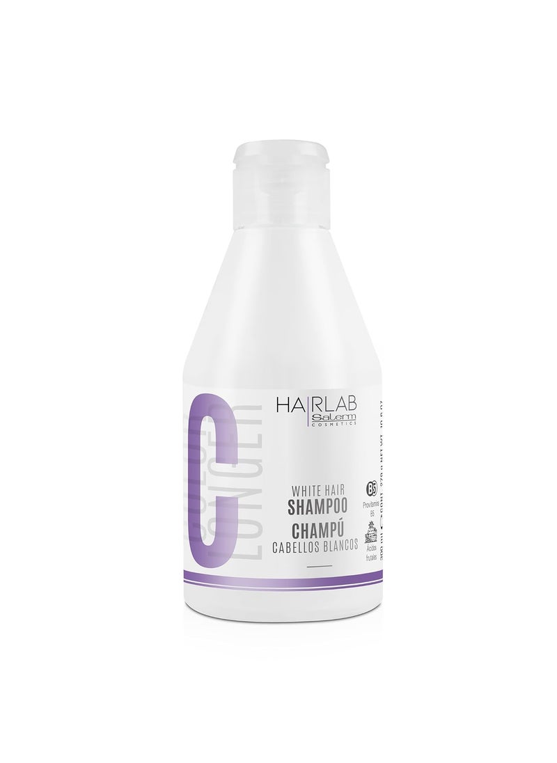 Salerm - Salerm  Shampoo for White and Bleached Hair  White Hair Lab Shampoo  300 ml  Eliminates Yellow Tones  Adds Brightness to Gray and Blonde Hair  ParabenFree - Image 1
