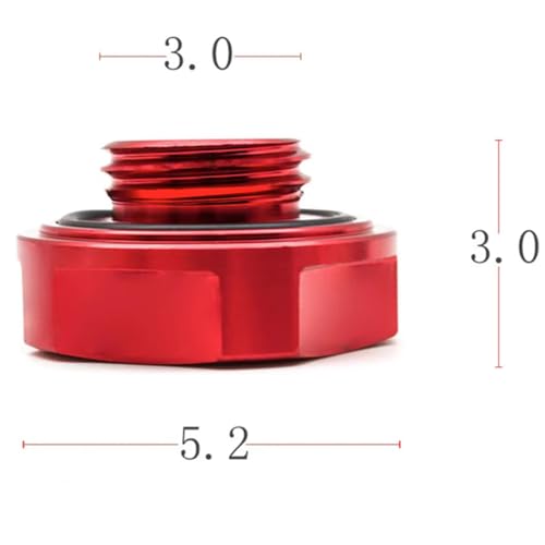 kashaipu Red Aluminum Engine Oil Filler Cap Plug Cover Compatible with Toyota Trd 4Runner 89-16, Camry 89-19, Corolla 89-19, FJ Cruiser 07-14, Yaris 04-19, Venza 09-16 And Scion FR-S/IQ/TC/ 12-15, XB/XD 08-14 - Image 5