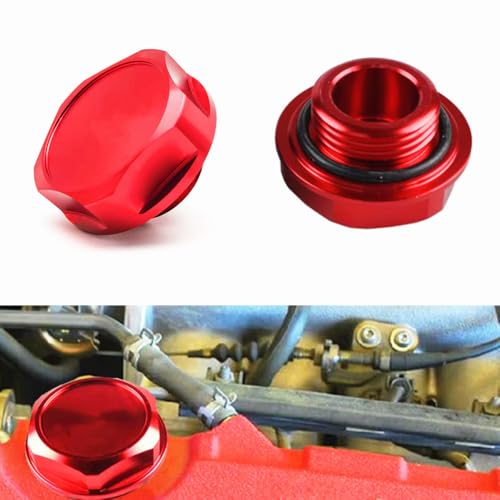 kashaipu Red Aluminum Engine Oil Filler Cap Plug Cover Compatible with Toyota Trd 4Runner 89-16, Camry 89-19, Corolla 89-19, FJ Cruiser 07-14, Yaris 04-19, Venza 09-16 And Scion FR-S/IQ/TC/ 12-15, XB/XD 08-14 - Image 1