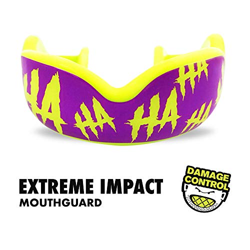 DAMAGE CONTROL Extreme Impact Mouth Guard – Sports Mouthguard for Boxing, MMA, BJJ, Hockey, Rugby, Lacrosse, & More – Mouthpiece for Teeth & Jaw Protection, for Youth & Adults (Adult, Hahaha) - Image 2