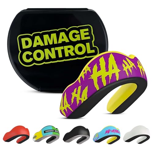 DAMAGE CONTROL Extreme Impact Mouth Guard – Sports Mouthguard for Boxing, MMA, BJJ, Hockey, Rugby, Lacrosse, & More – Mouthpiece for Teeth & Jaw Protection, for Youth & Adults (Adult, Hahaha) - Image 1
