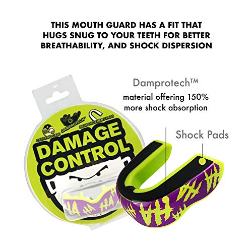 DAMAGE CONTROL Extreme Impact Mouth Guard – Sports Mouthguard for Boxing, MMA, BJJ, Hockey, Rugby, Lacrosse, & More – Mouthpiece for Teeth & Jaw Protection, for Youth & Adults (Adult, Hahaha) - Image 3