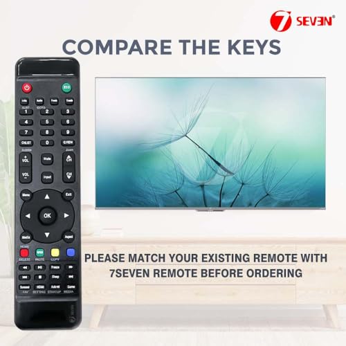 7-Seven 7SEVEN® Compatible for Wybor Tv Remote Control Suitable for LCD LED Television - Match Your Existing Remote Exactly as Shown in Catalogue - Image 3