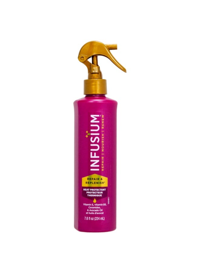 Infusium Repair and Replenish Heat Protector - Nourishing Heat Protection Spray for Hair with Vitamin E and Avocado Oil - Moisture Lock - 7.6 oz - Image 1