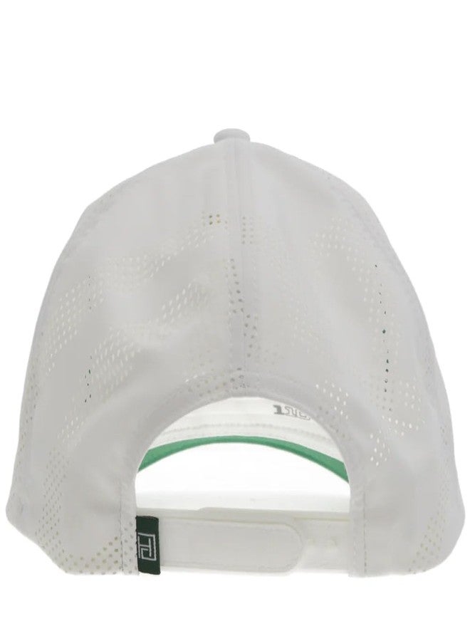 HOOEY Draw Cowboy Golf Patch Hat - Adjustable Snapback Cap with Patch - Premium Western Style Golf Hats for Men & Women (US, Alpha, One Size, White/Green) - Image 2