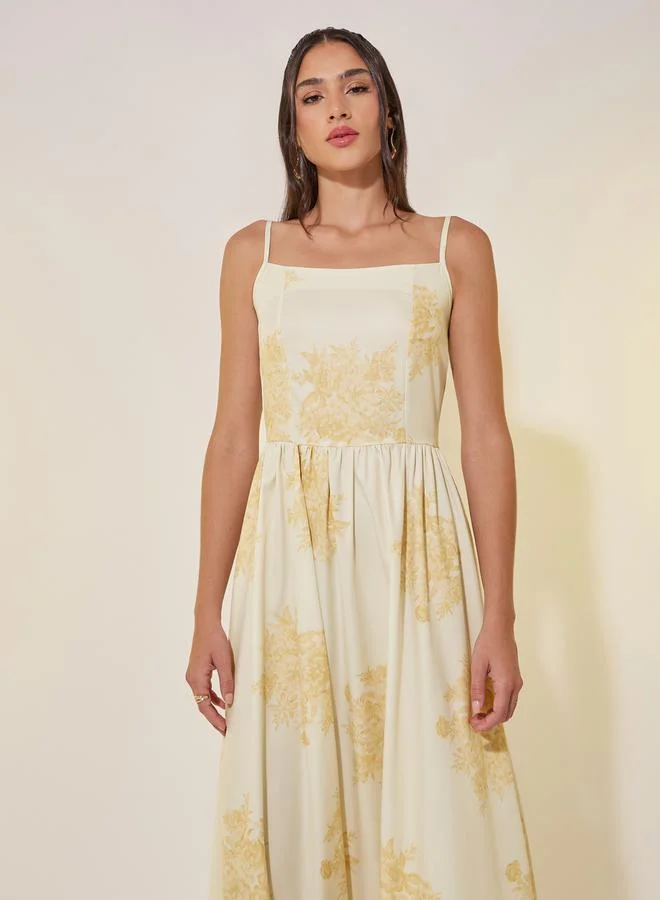 تايك تو Floral Print Dress