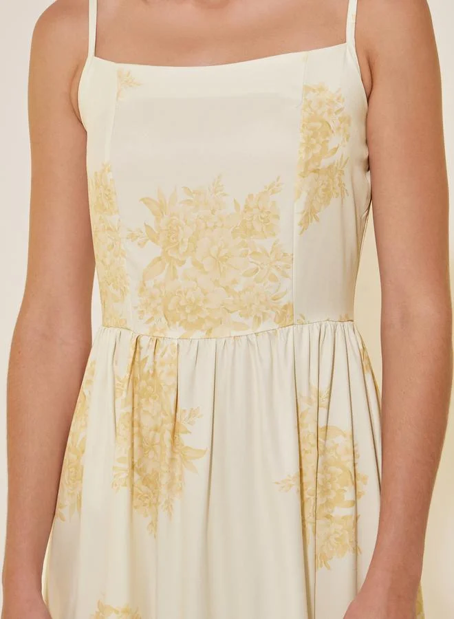 تايك تو Floral Print Dress