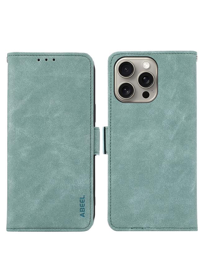 اس-توب جراب هاتف ABEEL Frosted Magnetic RFID من الجلد لهاتف iPhone 13 Pro - Image 1