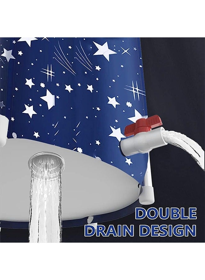 Portable Folding Bathtub,Thick Plastic Folding Bathtub for Adults Ideal Choice for Separate Home Bathroom Spa Bathtub Hot Water Bath Ice Bath - Image 5