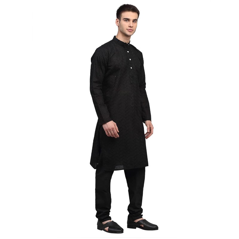 jompers قميص جومبرز للرجال من القطن الخالص مزين بتطريز مع ياقة ماندارين - Image 4