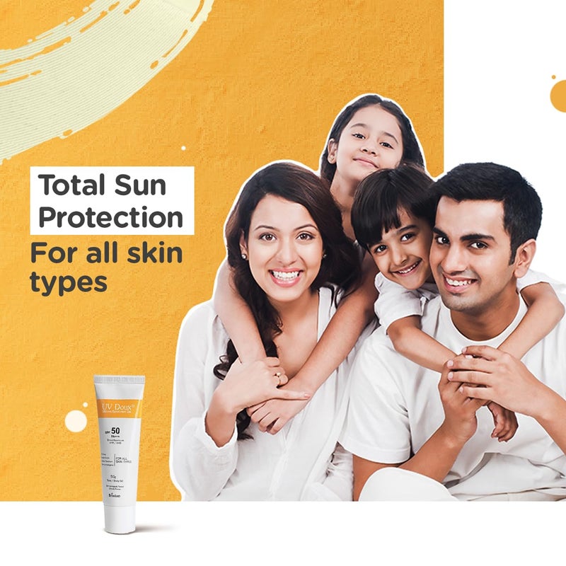 Brinton Brinton Healthcare Uvdoux Face  Body All Skin Type Sunscreen Gel With Spf 50 Pa In Matte Finish And Oil Free Formula Water Resistant Sunscreen Protection Against UvaUvb Ray 75 Gm X Pack Of 2 - Image 2