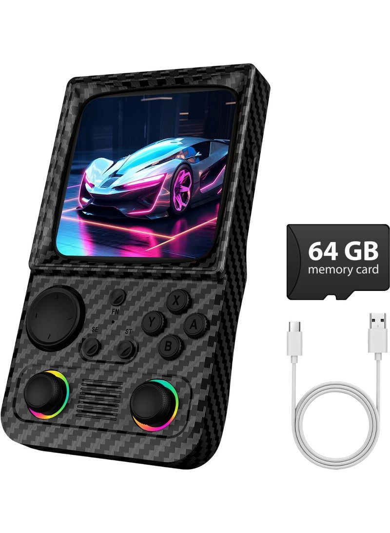 Tiger 3A Retro Handheld Game Console with 4 Inch IPS HD Screen, Built-In 64GB Memory, WiFi & OTG Support, Portable Mini Arcade Retro Gaming System, Compatible with Classic Games, Black - Image 1