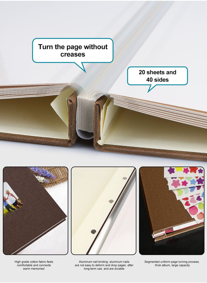 HomarKet Hardcover DIY Magnetic Self Adhesive Photo Album  - Image 3