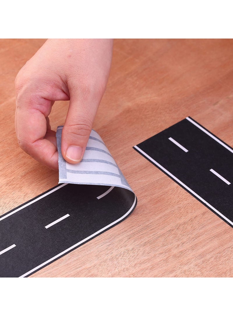 Black Road Track Tape, 2 Rolls Toy Car Road Tape for Kids, Race Car Decorations for Birthday Party, No Residue, 4.8cm x 5m Each Roll - Image 5